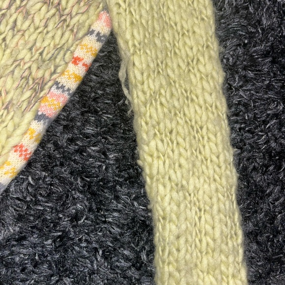 Free people boho Nordic wool knit chunky cardigan - Picture 8 of 11